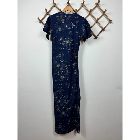 Chufy Dylan Midi Dress in Cosmos Navy Size S - Picture 5 of 12